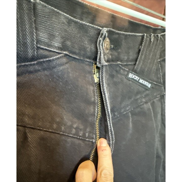 Vintage Rockies Rocky Mountain Jeans Worn in Black 27/5 Made in USA High Rise - Picture 4 of 10